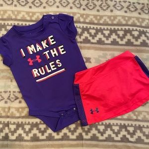 3-6 months baby girls Under Armour outfit!